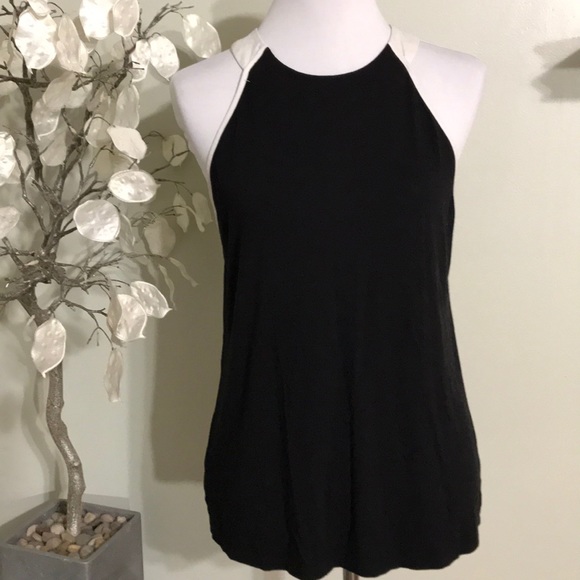 Ann Taylor Tops - ANN TAYLOR BLACK AND WHITE HALTER TOP